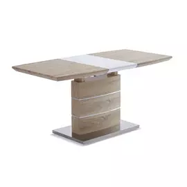 Стол раскладной Verona (120), светлый дуб/белый матовый