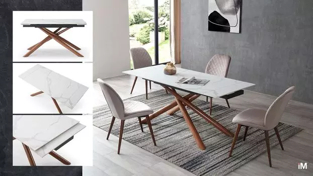 Стол iModern Ravenna + 4 стула Berta