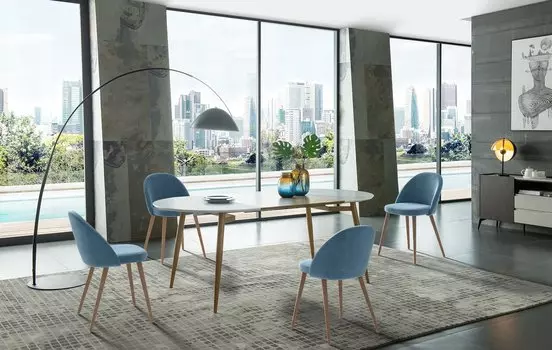 Стол iModern Suzy + 4 стула Shelly