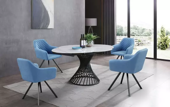 Стол iModern Tornado + 4 стула Michelle