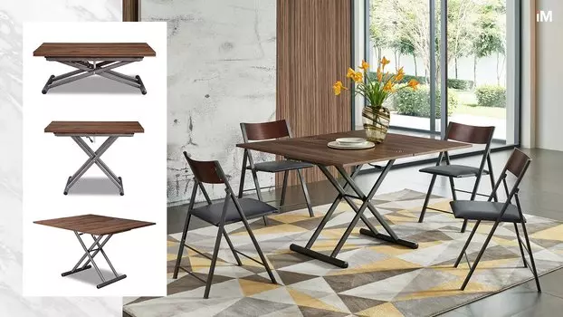 Стол-трансформер iModern Clermont, орех