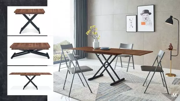 Стол-трансформер iModern Elliot, орех