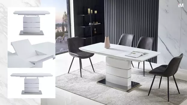 Стол iModern Verona Glass + 4 стула Amalia