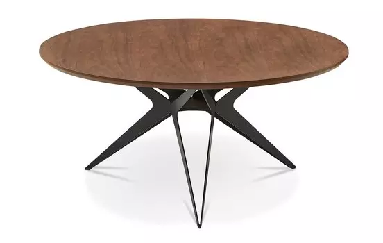 Стол журнальный iModern Elegance (80), орех/черный