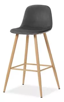 Стул барный Jackson Bar, темно-серый/дерево