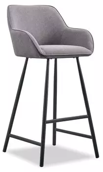Стул барный Kevin (76), серый/черный