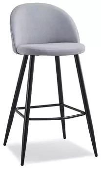 Стул барный Shelly Bar, серый/черный