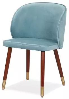 Стул Belle, голубой велюр