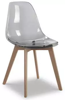 Стул Fiona, серый прозрачный