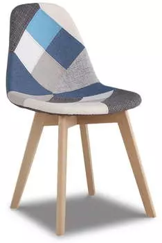 Стул Fiona, синий пэчворк