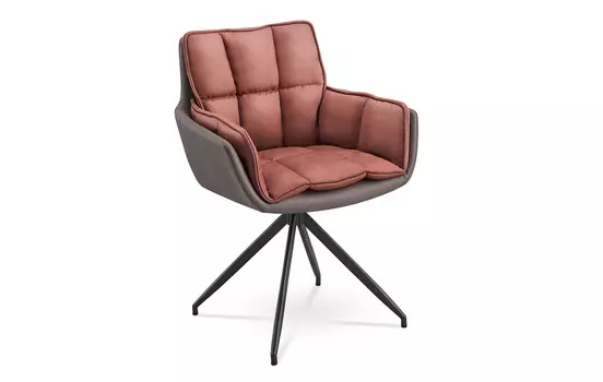 Стул iModern Lotta, бордовый/серый