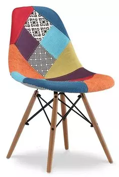 Стул Jolene (в стиле Eames), светлый пэчворк