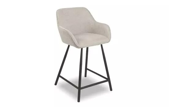Стул полубарный iModern Edwin, светло-серый/черный