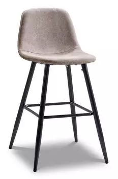 Стул полубарный Jack (60), бежевый/черный