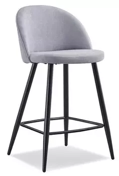 Стул полубарный Sally (60), серый/черный