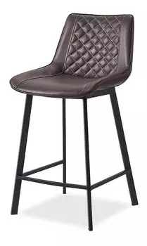 Стул полубарный Trix (65), темно-коричневый/черный