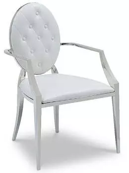 Стул с подлокотниками Lisa, белый