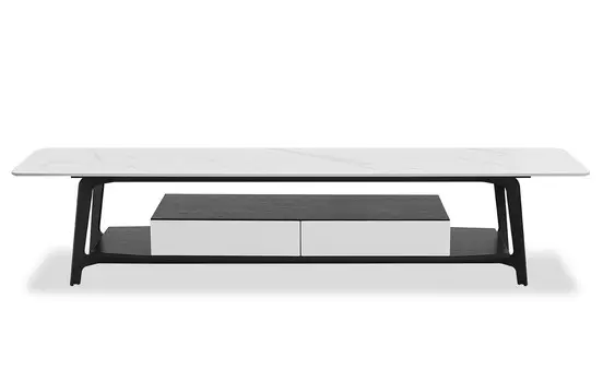 Тумба iModern TV Regina, белая керамика/черный