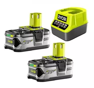 Аккумулятор Ryobi ONE+ Li-Ion 2 АКБ 5.0Aч + ЗУ RC18120, RC18120-250