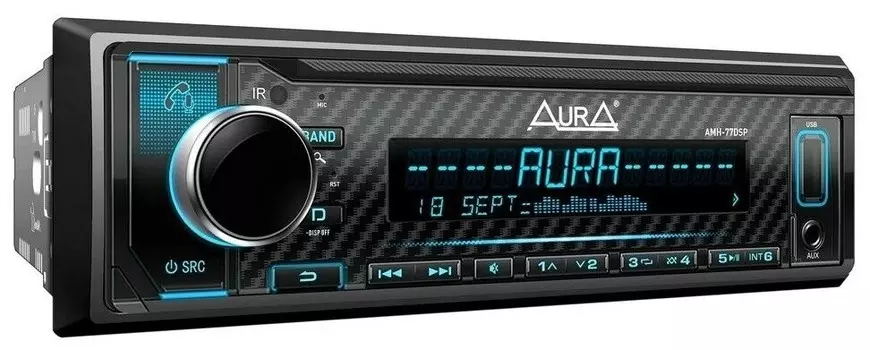 Автомагнитола Aura AMH-77DSP BLACK EDITION