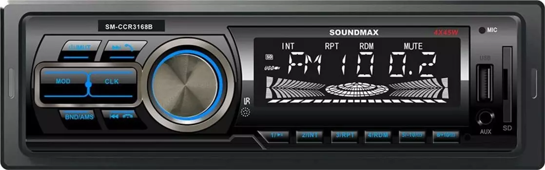 Автомагнитола SoundMAX SM-CCR3168B