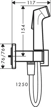 Аксессуар для биде HansGrohe 29233700