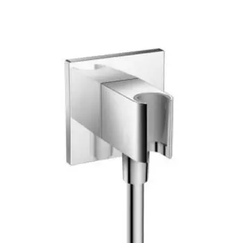 Аксессуар для смесителя Hansgrohe Fixfit Square 26486000 (шланговое подключение с держателем ручного душа)
