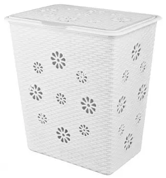 Аксессуар для ванной Альтернатива Плетенка белый (М2254) Корзина для белья