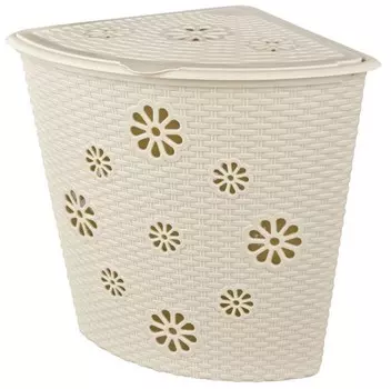 Аксессуар для ванной Альтернатива Плетенка слоновая кость (М2029) Корзина для белья