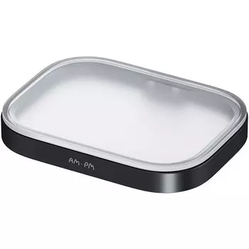 Аксессуар для ванной Am.Pm Func A8F34222 Стеклянная мыльница с настенным держателем, черный