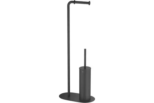 Аксессуар для ванной Aquatek ОБЕРОН AQ4231MB Держатель туалетной бумаги с ершиком напольный