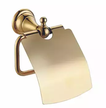 Аксессуар для ванной Azario ELVIA золото (AZ-91110G) Бумагодержатель с крышкой