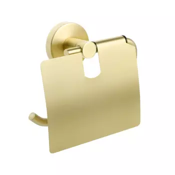Аксессуар для ванной Fixsen Comfort Gold золото-сатин (FX-87010) Бумагодержатель с крышкой