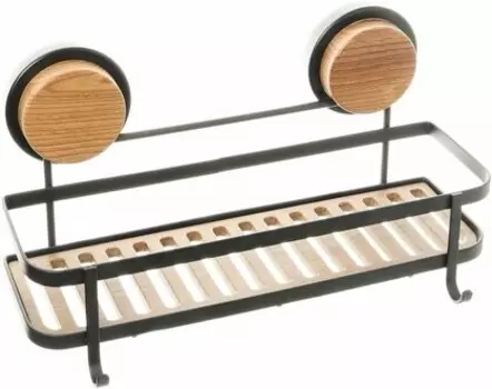 Аксессуар для ванной Fixsen Magic черный-дерево (FX-950B-1) Полка