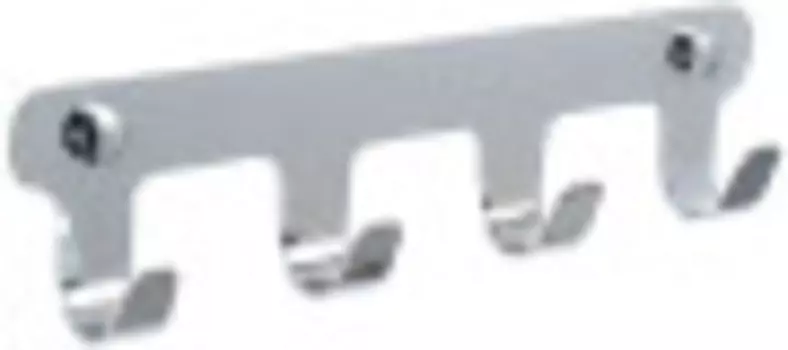 Аксессуар для ванной Fixsen PRACTICA FX-805-4 хром Планка 4 крючка