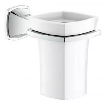 Аксессуар для ванной Grohe Grandera 40626000 держатель с керамическим стаканом