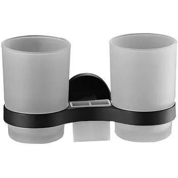 Аксессуар для ванной Haiba HB8708 черный Стакан двойной