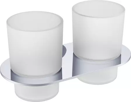 Аксессуар для ванной Raglo R300.08 хром Стакан для зубных щеток двойной