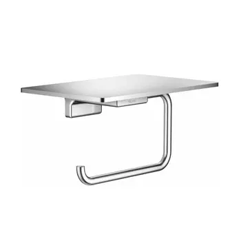 Аксессуар для ванной Rose RG1805 хром Держатель для туалетной бумаги с полочкой