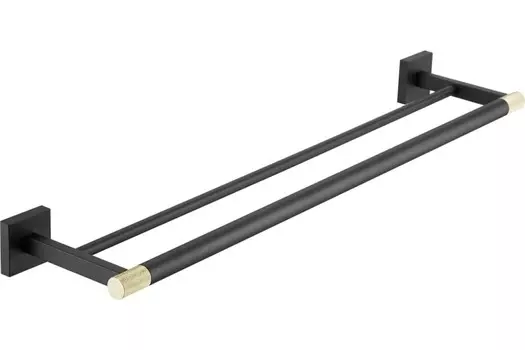 Аксессуар для ванной Rose RG3027H золото/черный Полотенцедержатель