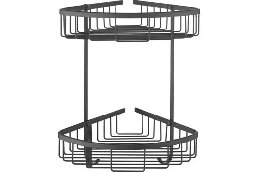 Аксессуар для ванной Rose RW12H черный Полка угловая