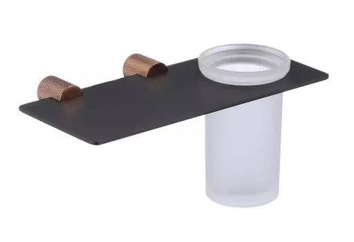 Аксессуар для ванной Savol S-002158HD черный/бронза Стакан для зубных щеток