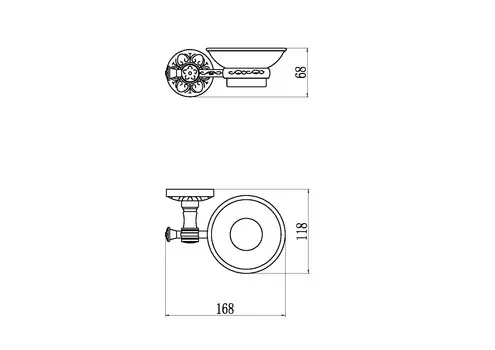 Аксессуар для ванной Savol S-005859A Мыльница