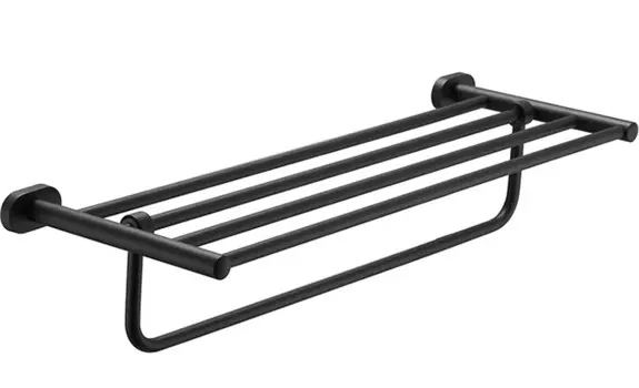 Аксессуар для ванной Shevanik SG5108H черный Полка для полотенец