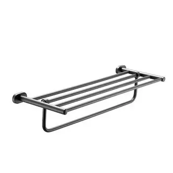 Аксессуар для ванной Shevanik SG5108T оружейная сталь Полка для полотенец