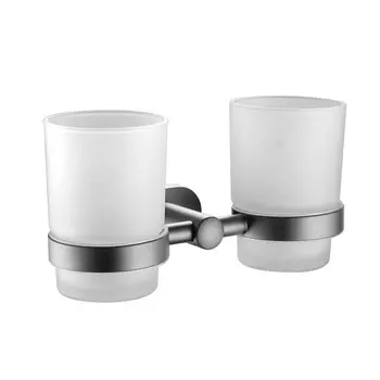 Аксессуар для ванной Shevanik SG5122T оружейная сталь Стакан для зубных щеток
