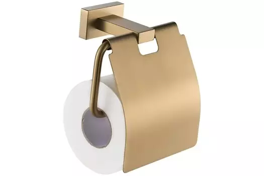 Аксессуар для ванной Shevanik SG5605G золотой сатин Держатель для туалетной бумаги