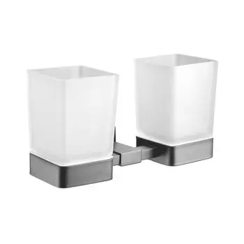 Аксессуар для ванной Shevanik SG5622T оружейная сталь Стакан для зубных щеток