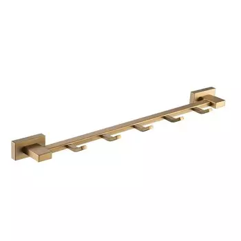 Аксессуар для ванной Shevanik SG5651G золотой сатин Планка с крючками