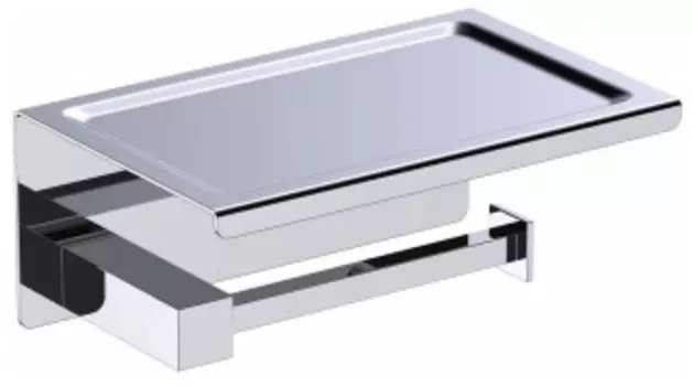 Аксессуар для ванной Timo Selene 10044/00 хром Бумагодержатель с полкой для телефона
